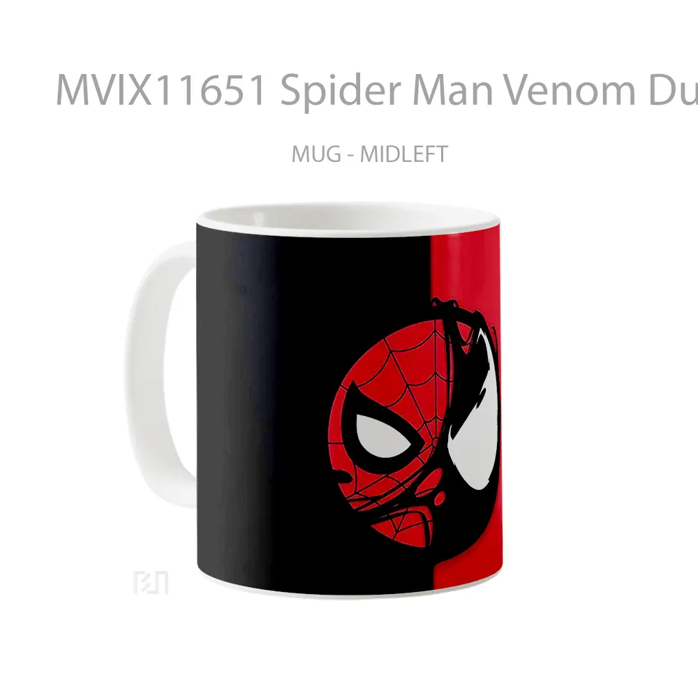 Mug Spider Man Venom Dual Koleksi Mug Limited Edition - All-side / Desain