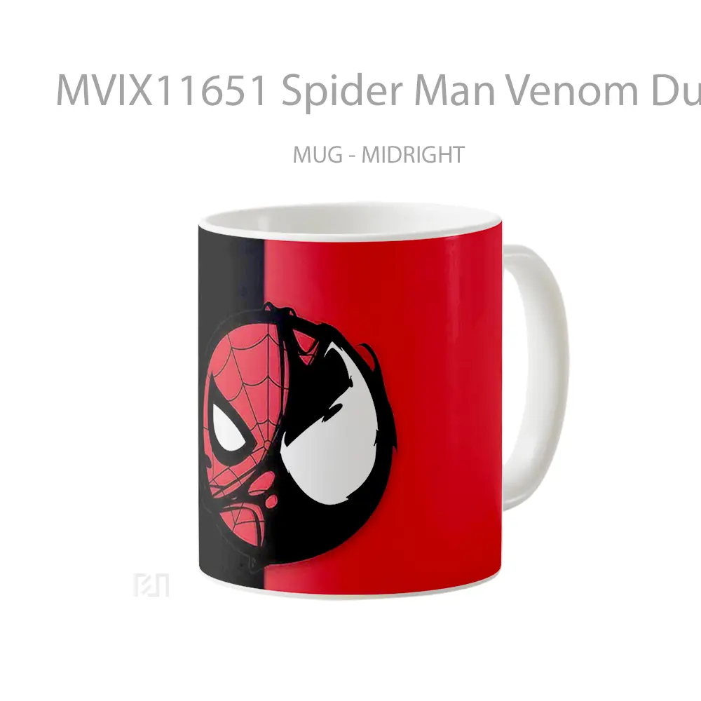 Mug Spider Man Venom Dual Koleksi Mug Limited Edition - All-side / Desain