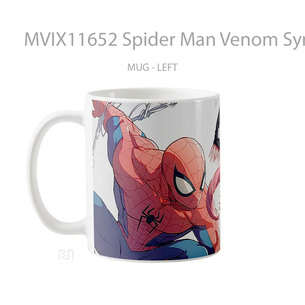 Mug Spider Man Venom Symbiote Battle Hadiah Lucu dan Menarik - All-side / Desain