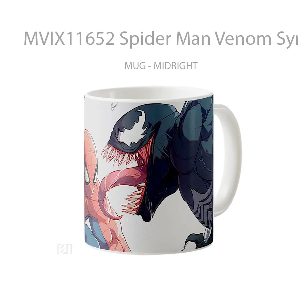 Mug Spider Man Venom Symbiote Battle Hadiah Lucu dan Menarik - All-side / Desain