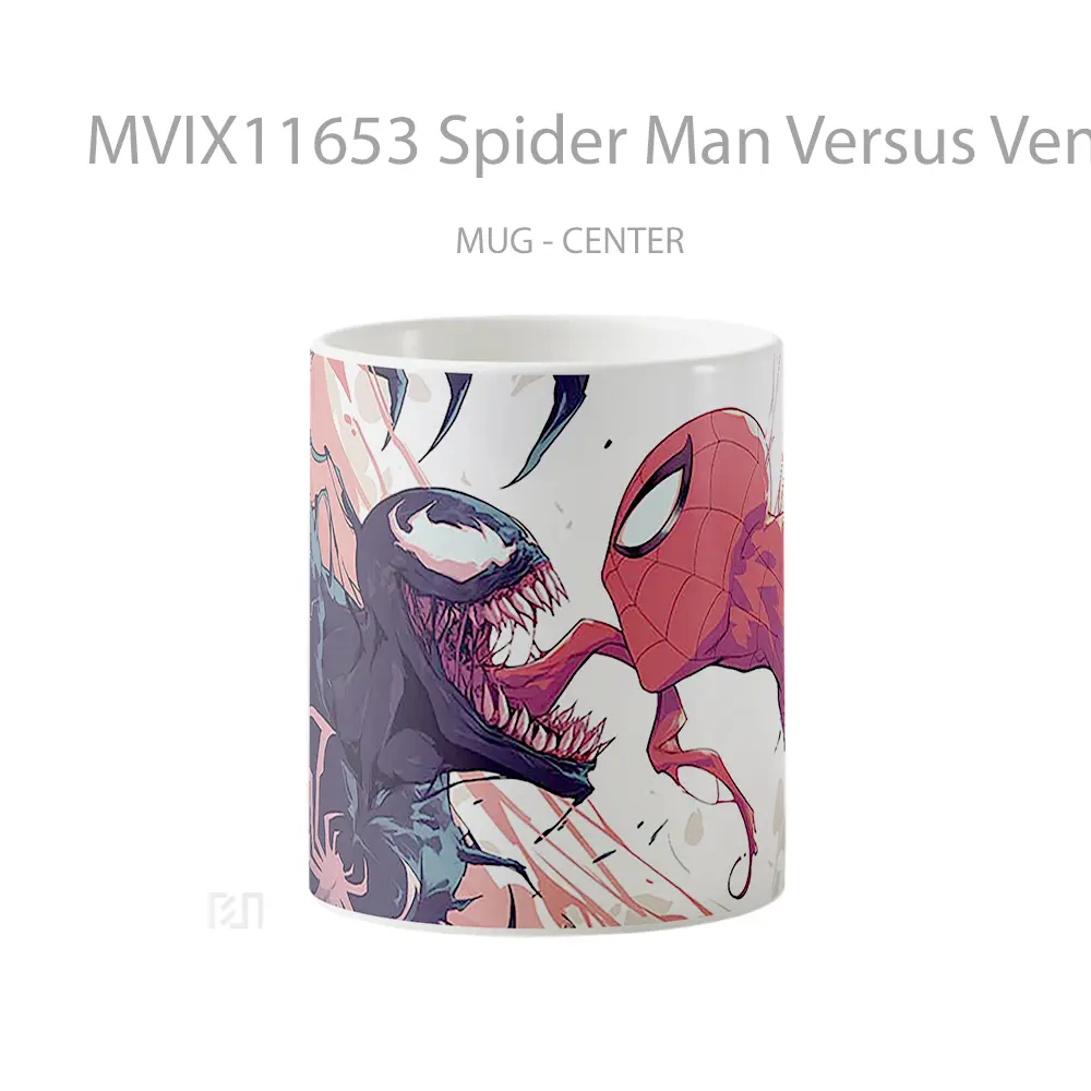 Mug Spider Man Versus Venom Symbiote Battle Hadiah Lucu dan Menarik