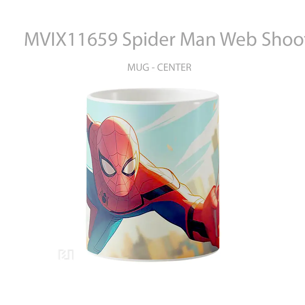 Mug Spider Man Web Shooter In Action Hadiah Lucu dan Menarik