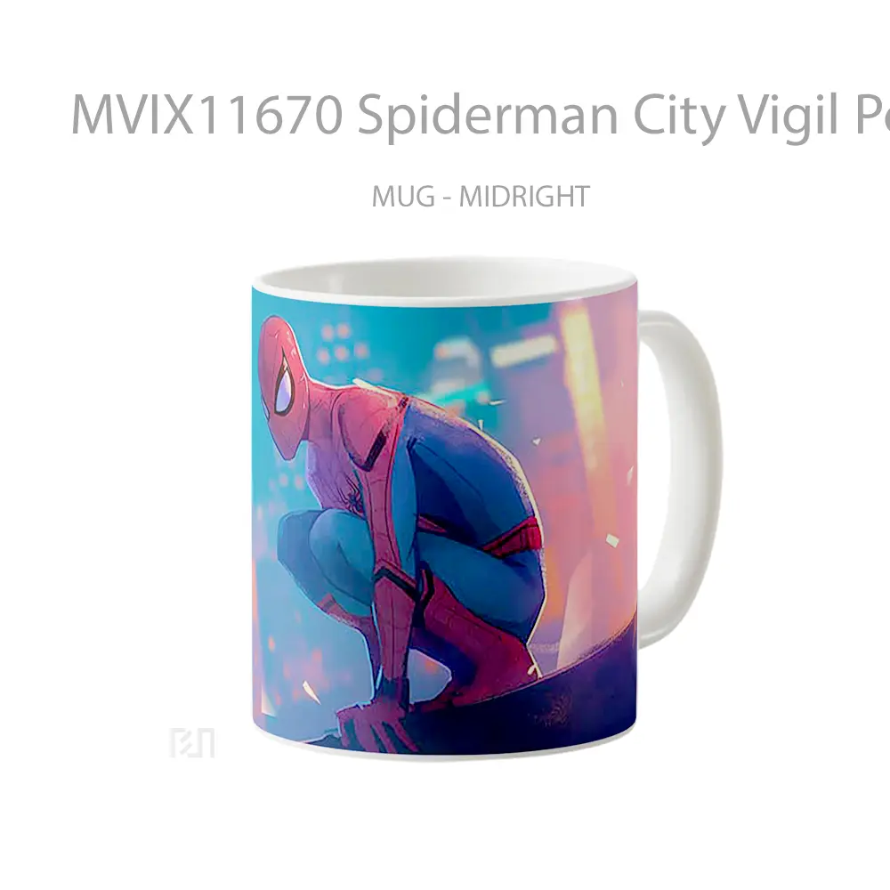 Mug Spiderman City Vigil Pc 1 Koleksi Mug Film dan Komik - All-side / Desain