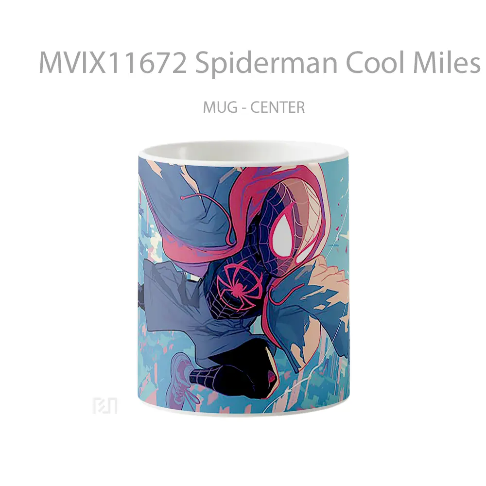 Mug Spiderman Cool Miles Morales Gelas Keramik Koleksi Superhero