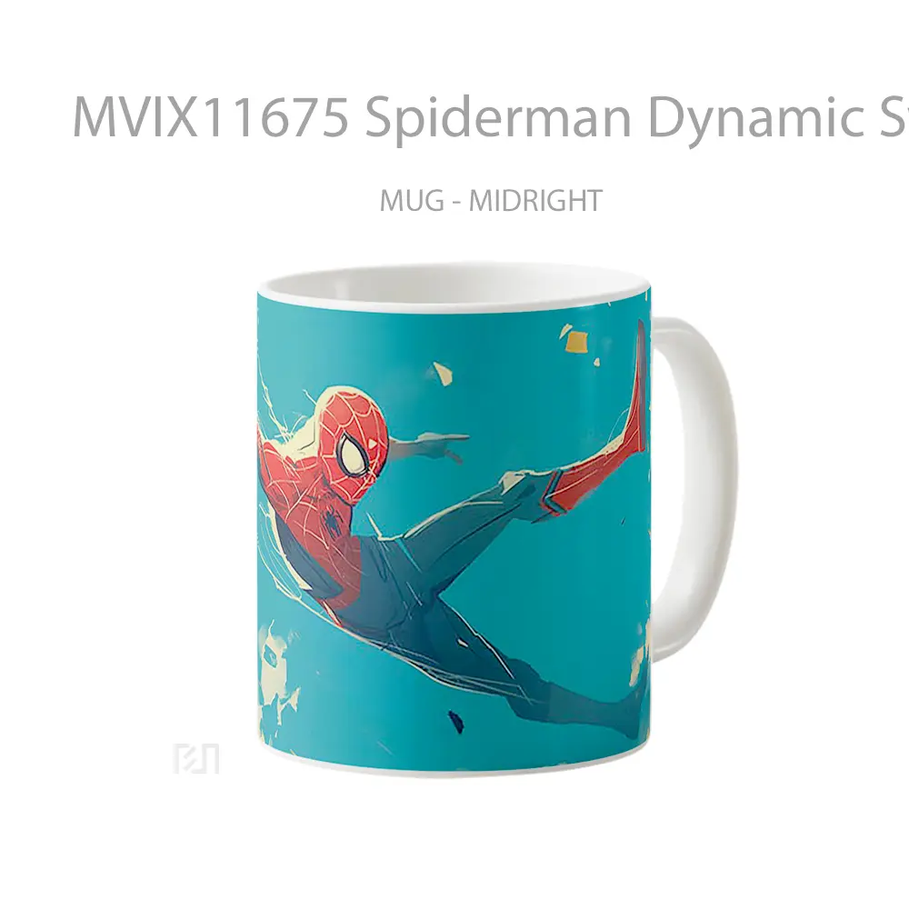 Mug Spiderman Dynamic Swing Hadiah Spesial Fans Superhero - All-side / Desain