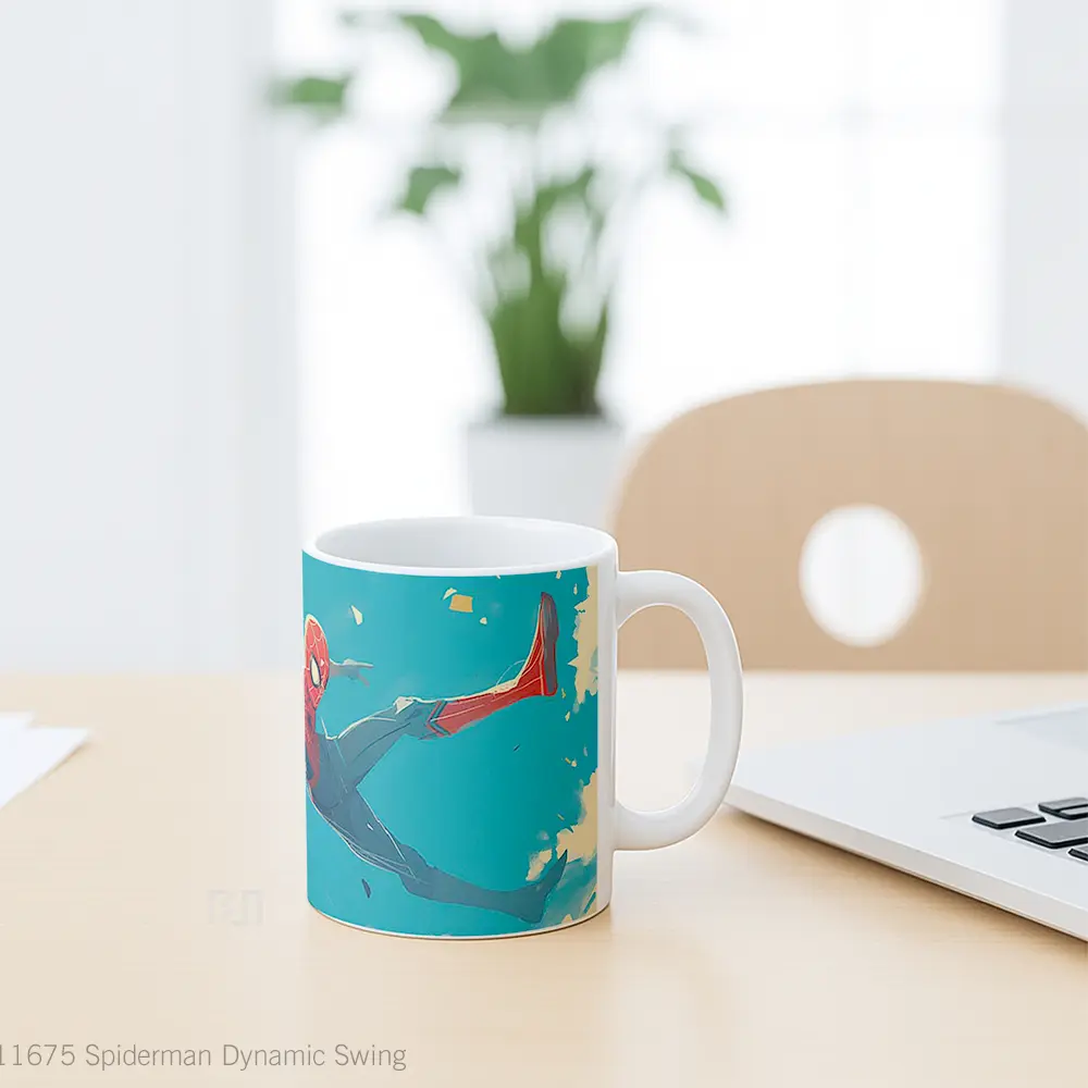 Mug Spiderman Dynamic Swing Hadiah Spesial Fans Superhero - All-side / Desain