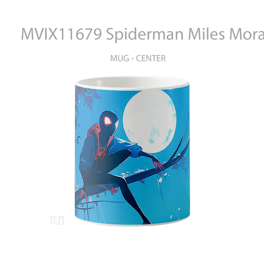 Mug Spiderman Miles Morales Full Moon Gelas Keramik Koleksi Superhero