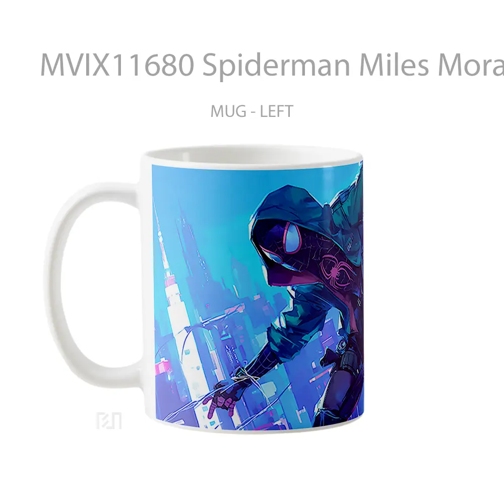 Mug Spiderman Miles Morales Night City Koleksi Mug Film dan Komik - All-side / Desain