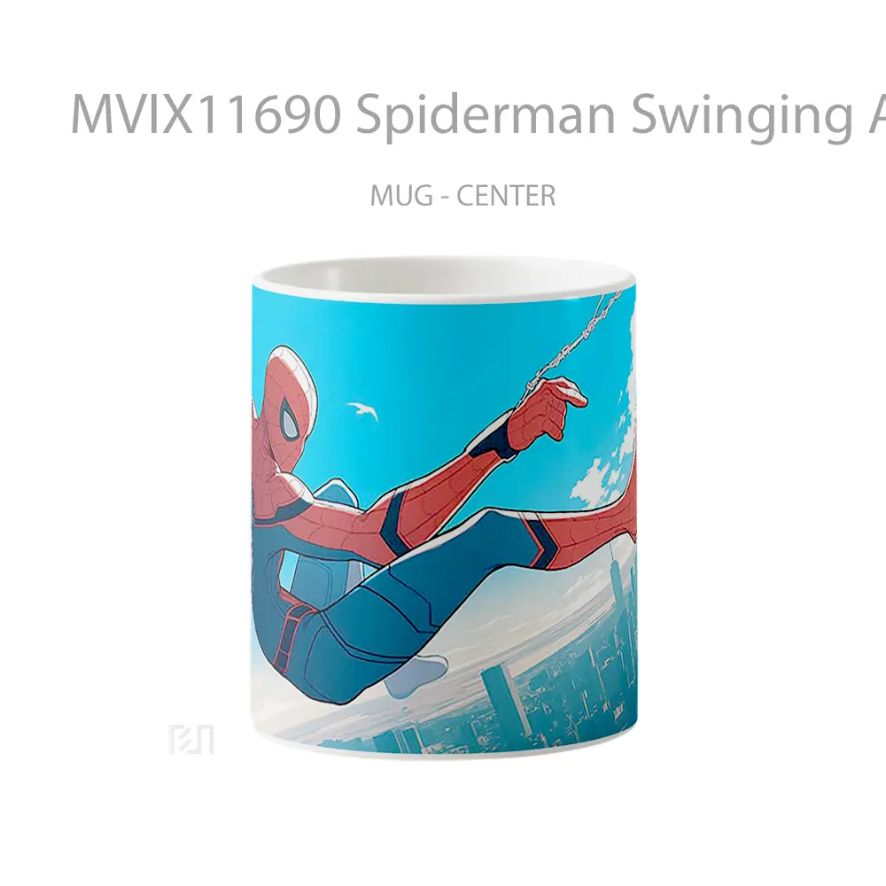 Mug Spiderman Swinging Action Merchandise Karakter Ikonik