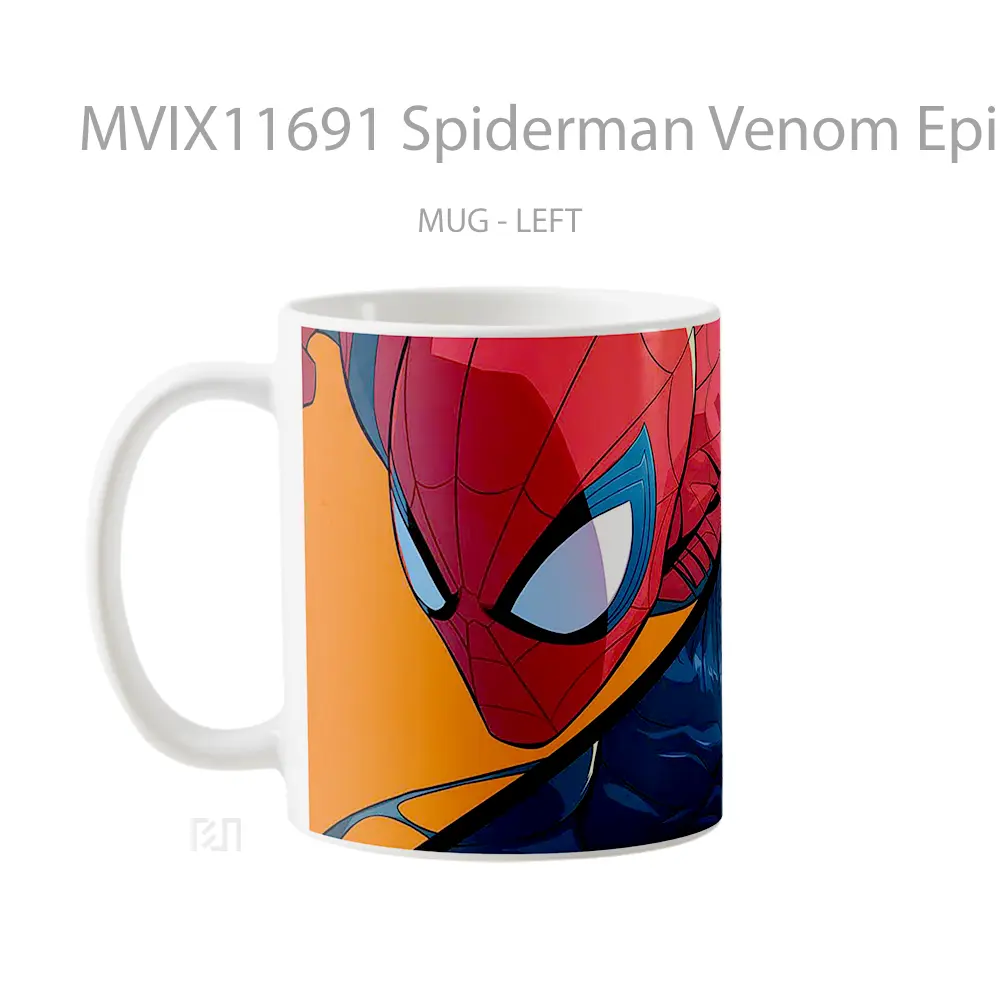 Mug Spiderman Venom Epic Dual Scene Hadiah Spesial Fans Superhero - All-side / Desain