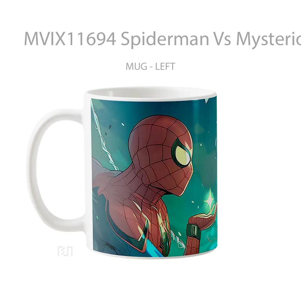 Mug Spiderman Vs Mysterio Koleksi Mug Film dan Komik - All-side / Desain