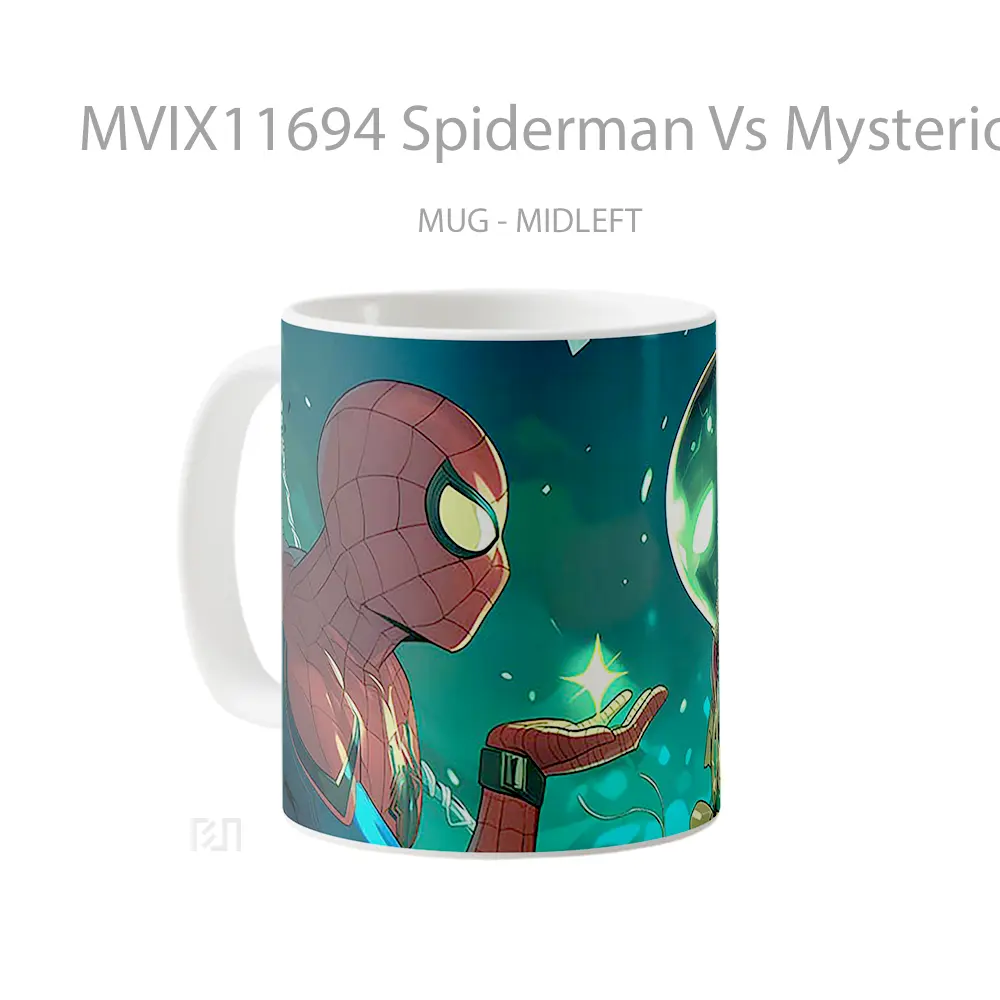 Mug Spiderman Vs Mysterio Koleksi Mug Film dan Komik - All-side / Desain