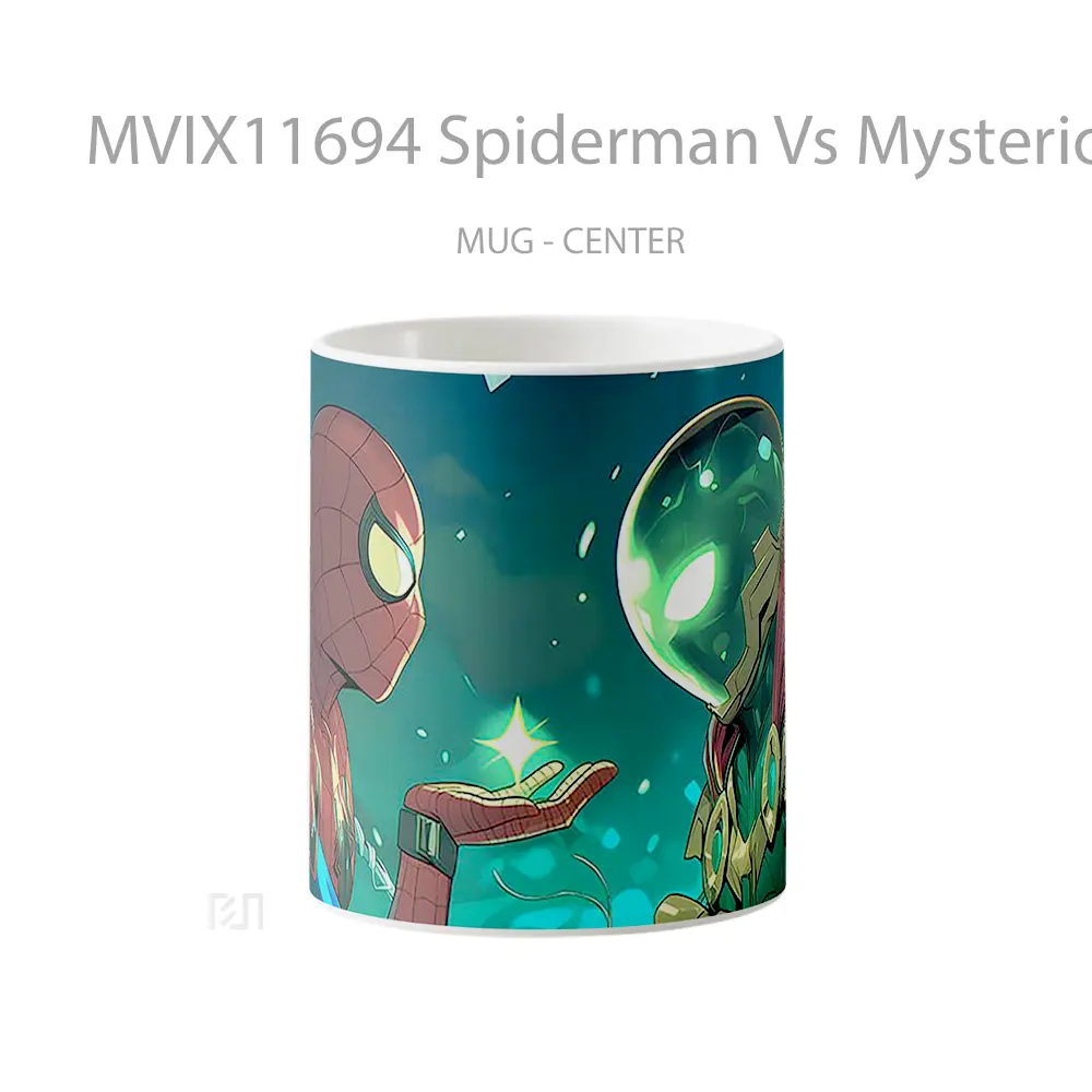 Mug Spiderman Vs Mysterio Koleksi Mug Film dan Komik