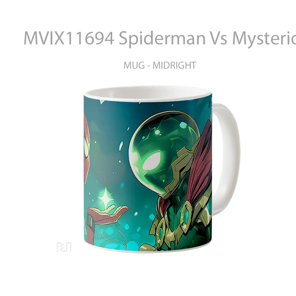 Mug Spiderman Vs Mysterio Koleksi Mug Film dan Komik - All-side / Desain