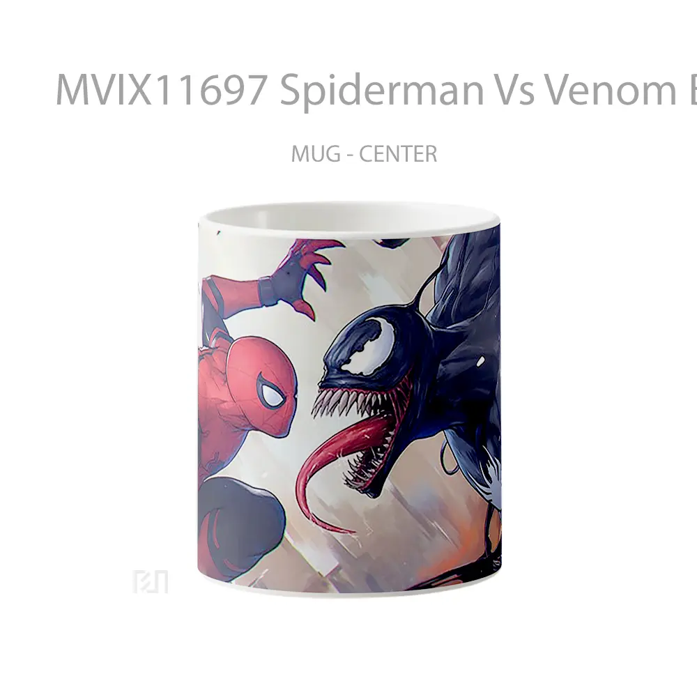 Mug Spiderman Vs Venom Battle 1 Merchandise Karakter Ikonik