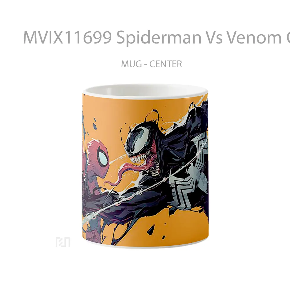 Mug Spiderman Vs Venom Clash Gelas Keramik Koleksi Superhero