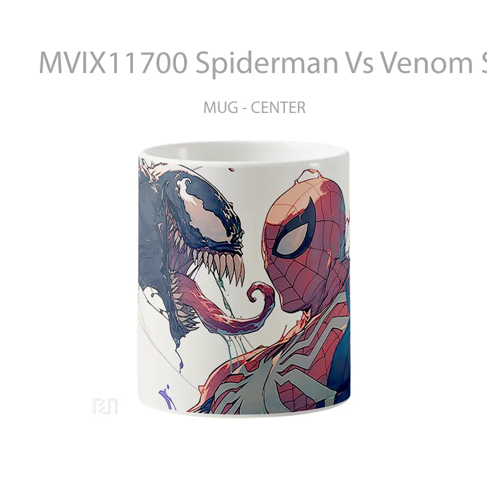 Mug Spiderman Vs Venom Showdown Gelas Keramik Koleksi Superhero