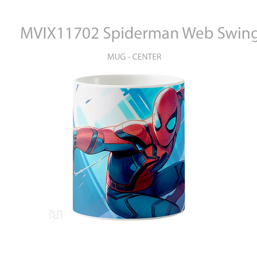 Mug Spiderman Web Swinging Cool Koleksi Mug Film dan Komik