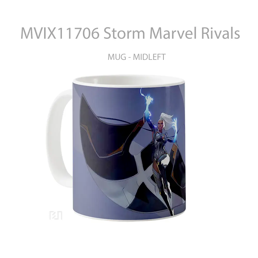 Mug Storm Marvel Rivals Merchandise Karakter Ikonik - All-side / Desain