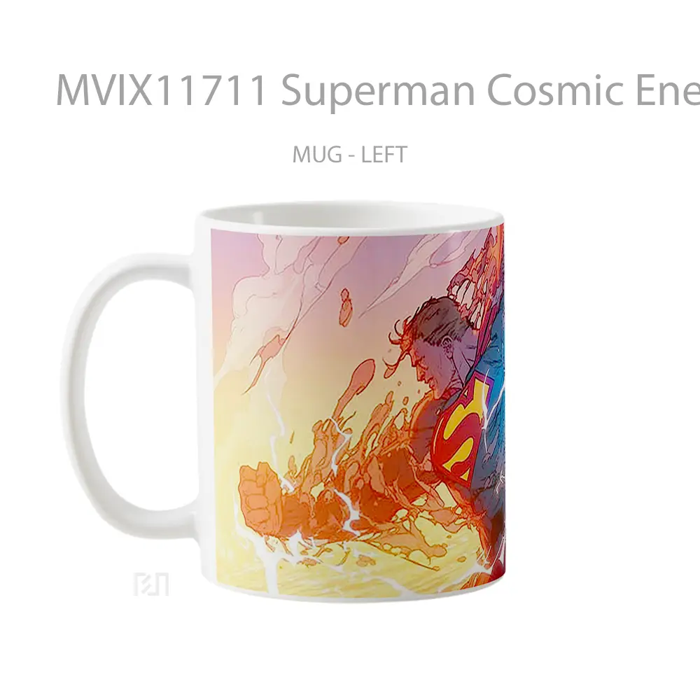 Mug Superman Cosmic Energy Gelas Keramik Koleksi Superhero - All-side / Desain