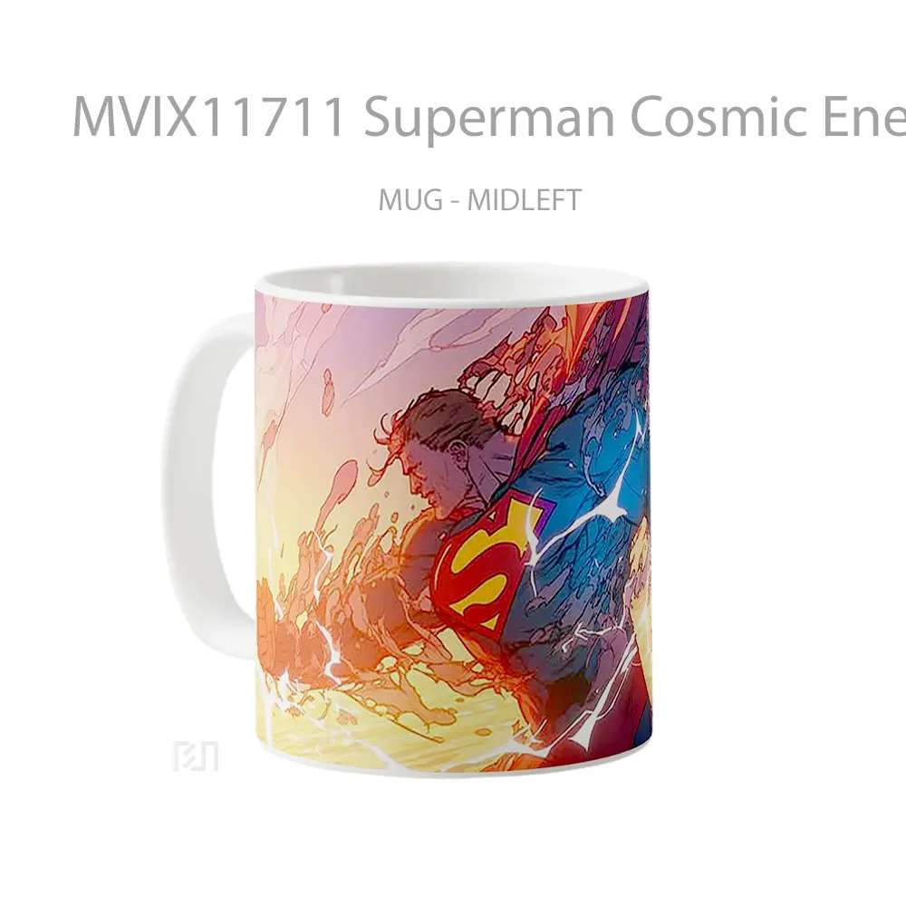 Mug Superman Cosmic Energy Gelas Keramik Koleksi Superhero - All-side / Desain