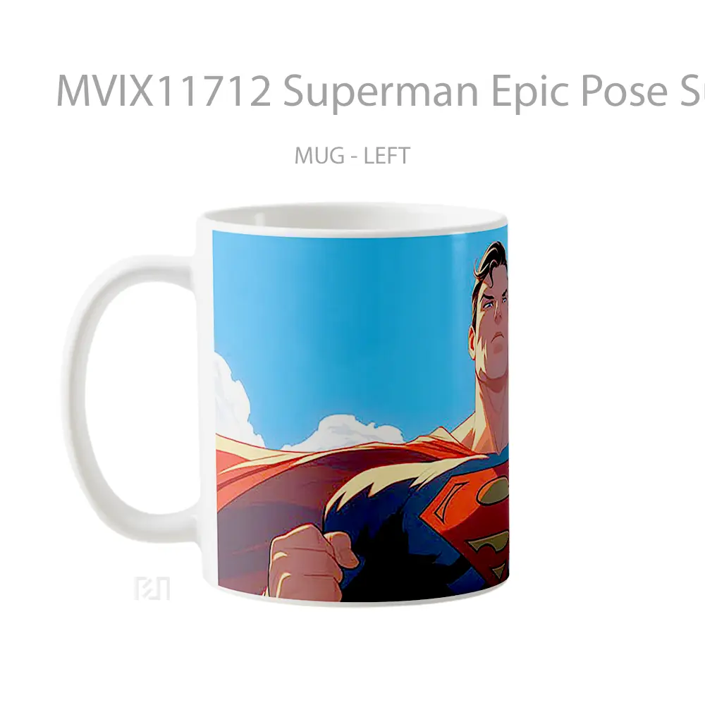 Mug Superman Epic Pose Sunlight Merchandise Karakter Ikonik - All-side / Desain