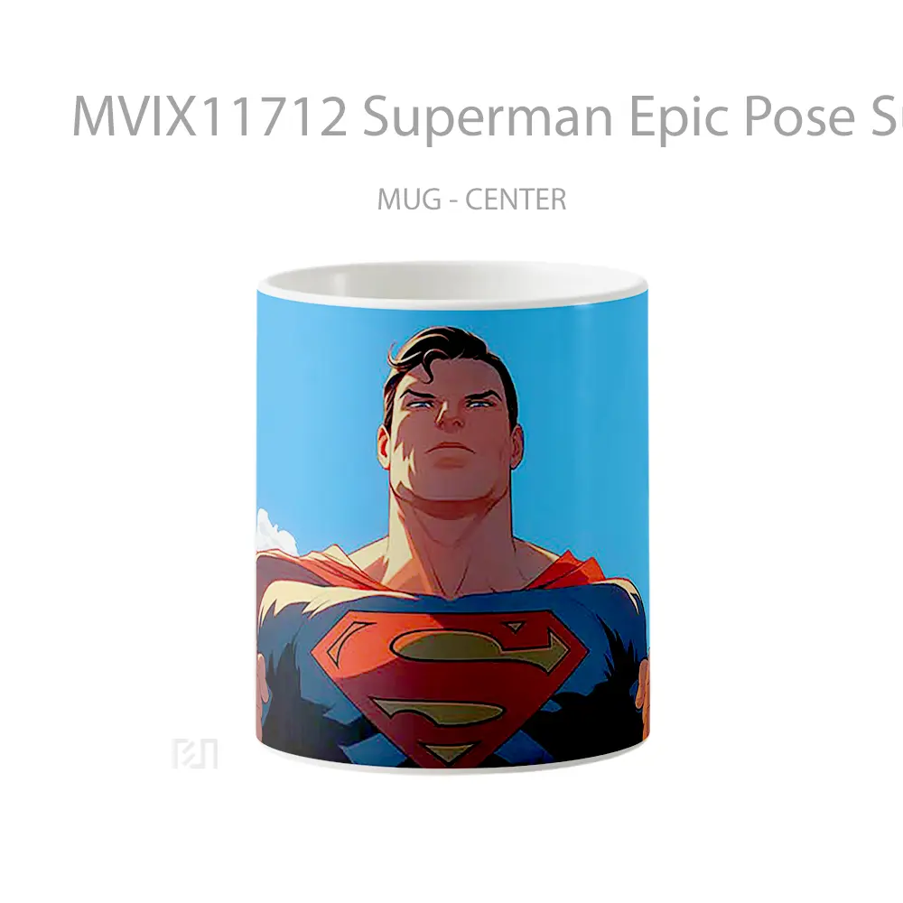 Mug Superman Epic Pose Sunlight Merchandise Karakter Ikonik