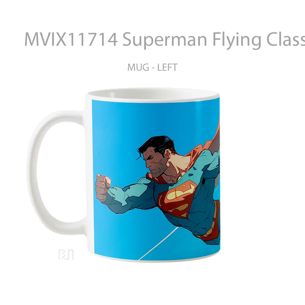 Mug Superman Flying Classic Art Koleksi Mug Film dan Komik - All-side / Desain
