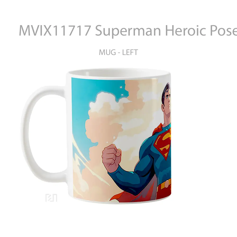 Mug Superman Heroic Pose Koleksi Mug Karakter Jepang - All-side / Desain