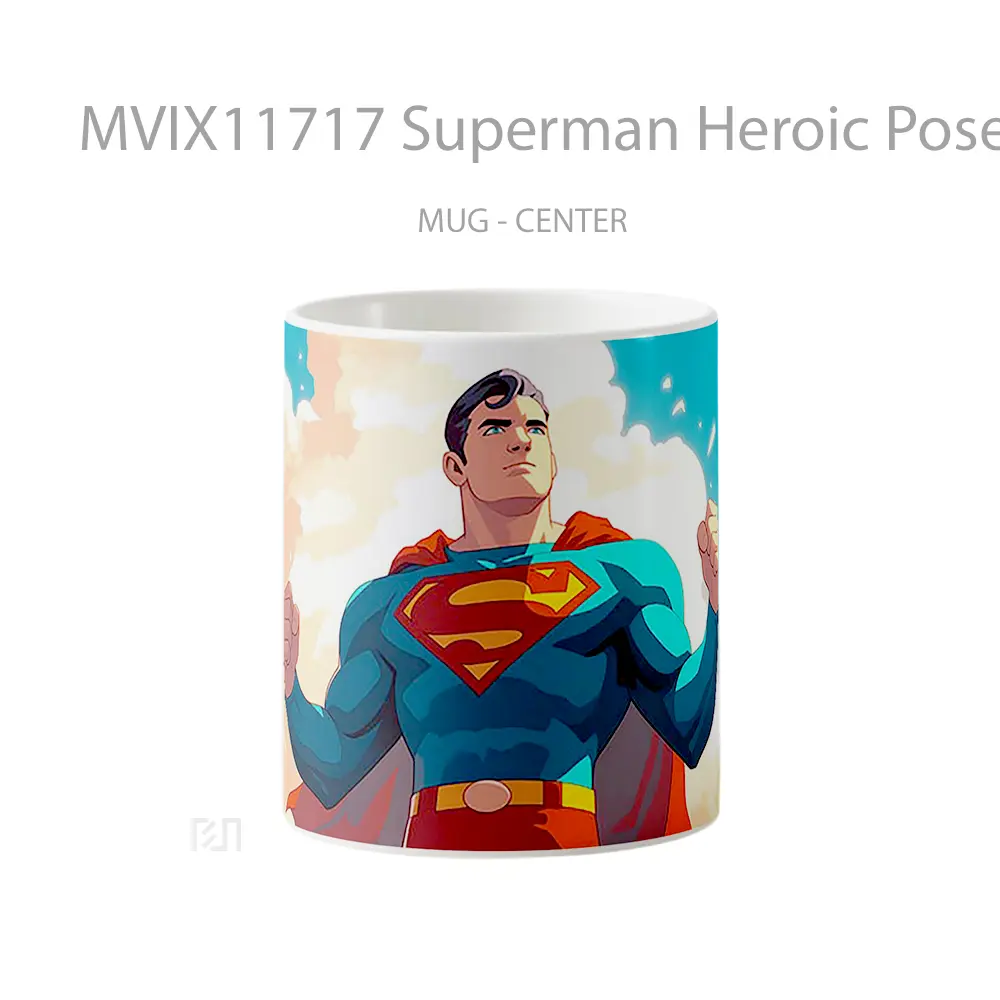 Mug Superman Heroic Pose Koleksi Mug Karakter Jepang