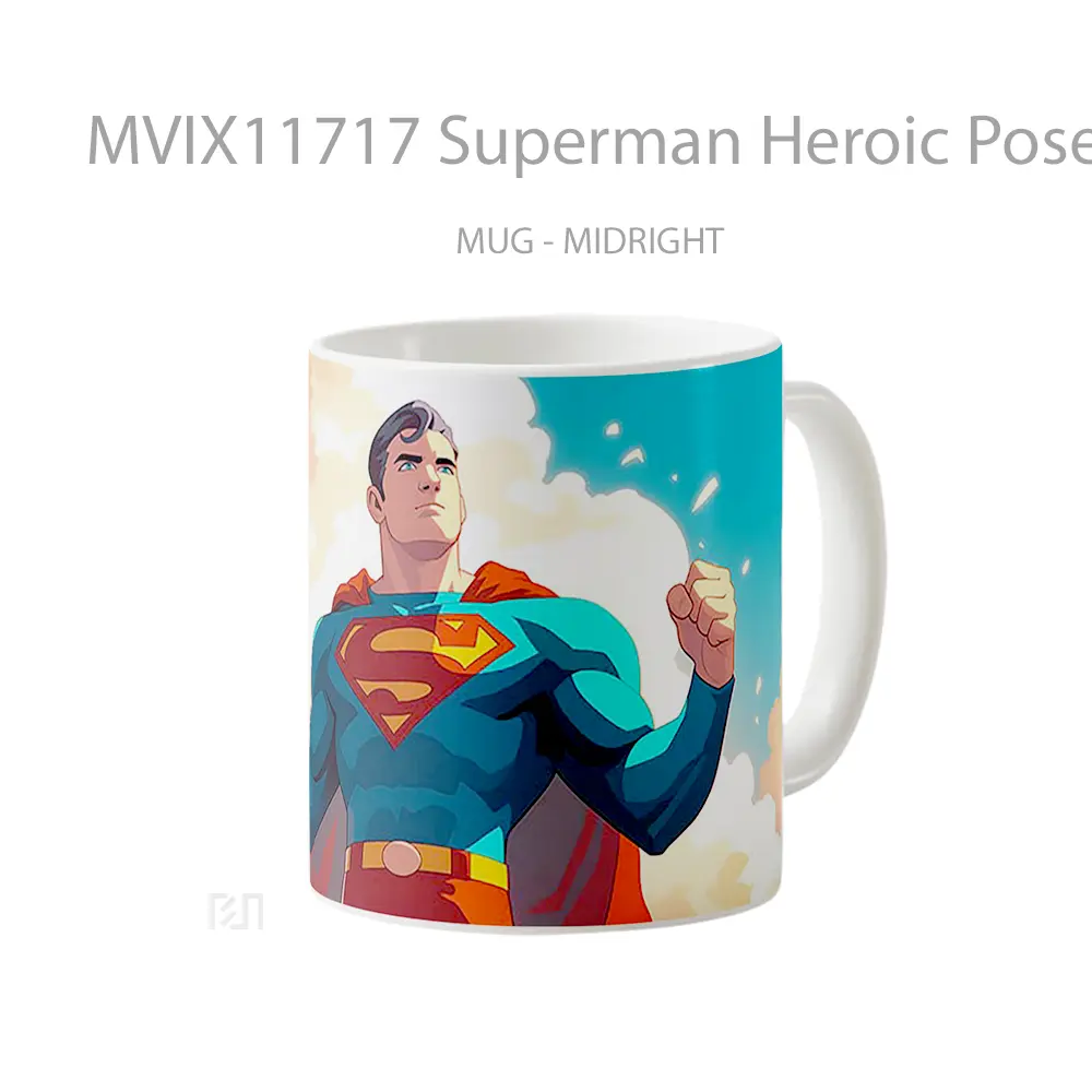 Mug Superman Heroic Pose Koleksi Mug Karakter Jepang - All-side / Desain
