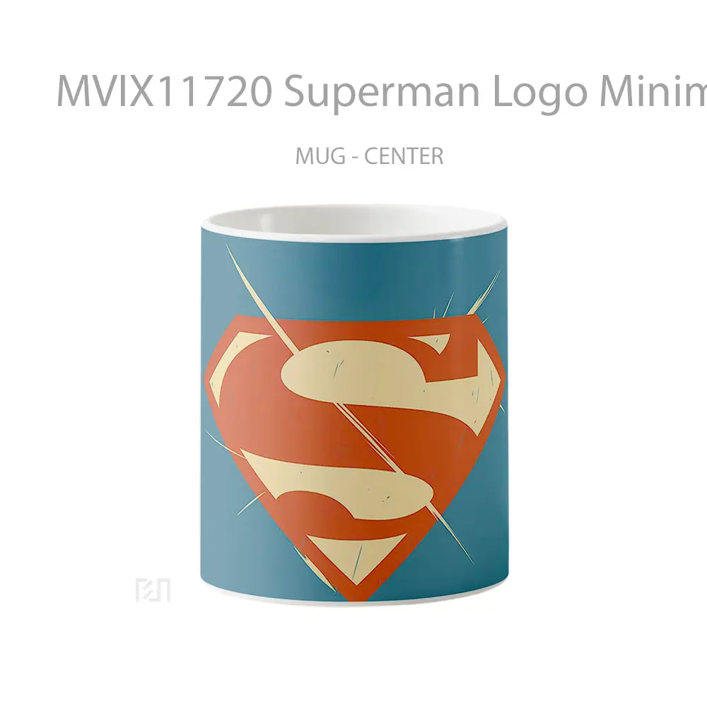 Mug Superman Logo Minimalist Comix Style Koleksi Mug Film dan Komik