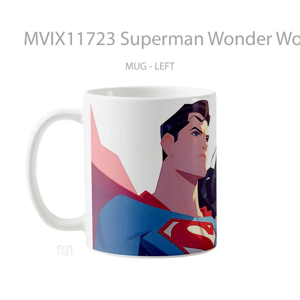 Mug Superman Wonder Woman Justice League Koleksi Mug Film dan Komik - All-side / Desain