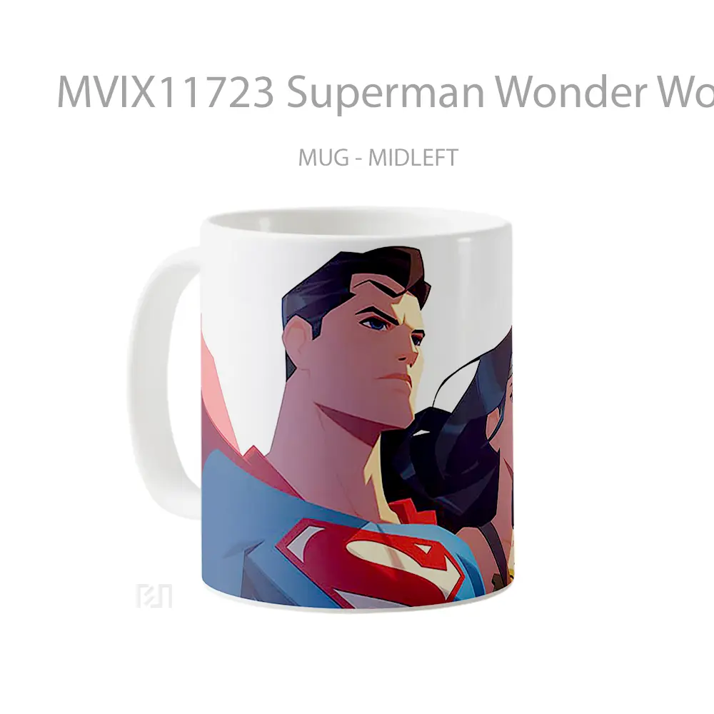Mug Superman Wonder Woman Justice League Koleksi Mug Film dan Komik - All-side / Desain