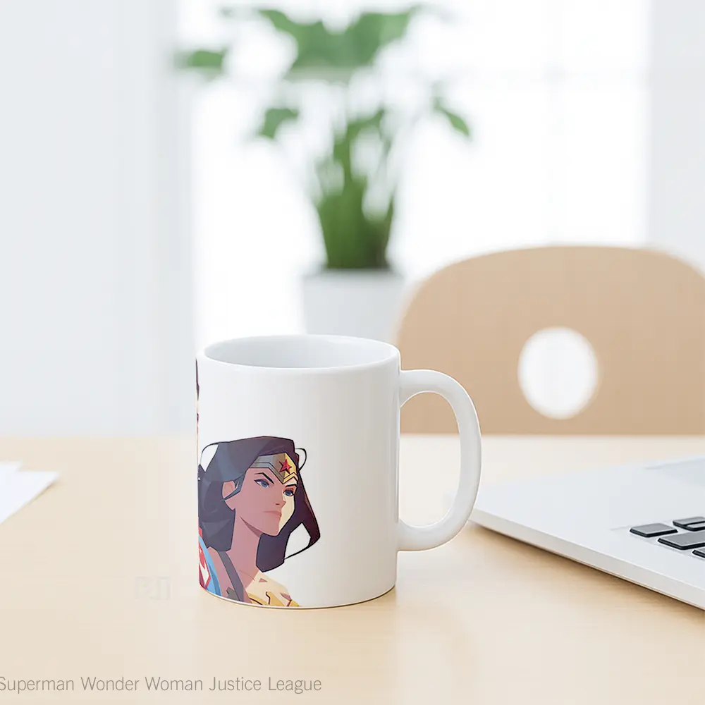 Mug Superman Wonder Woman Justice League Koleksi Mug Film dan Komik - All-side / Desain
