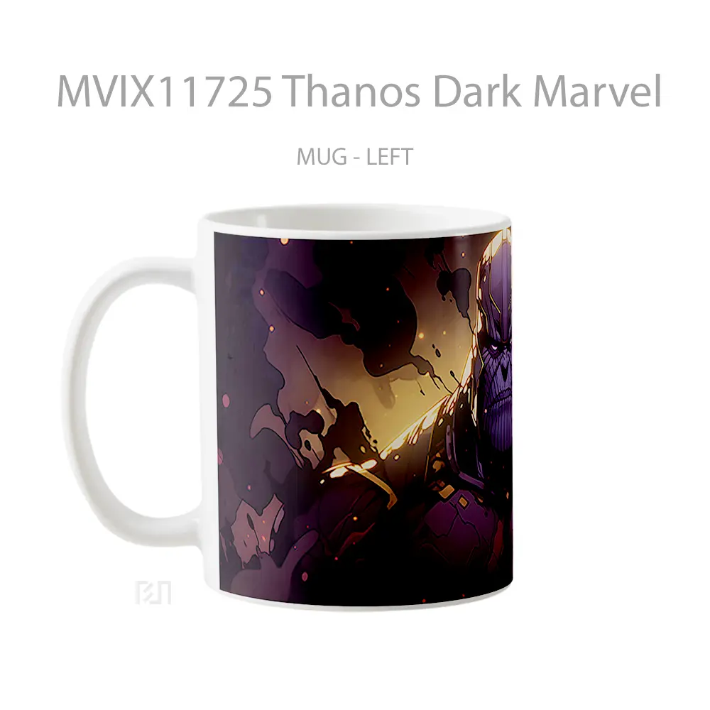 Mug Thanos Dark Marvel Hadiah Spesial Fans Superhero - All-side / Desain