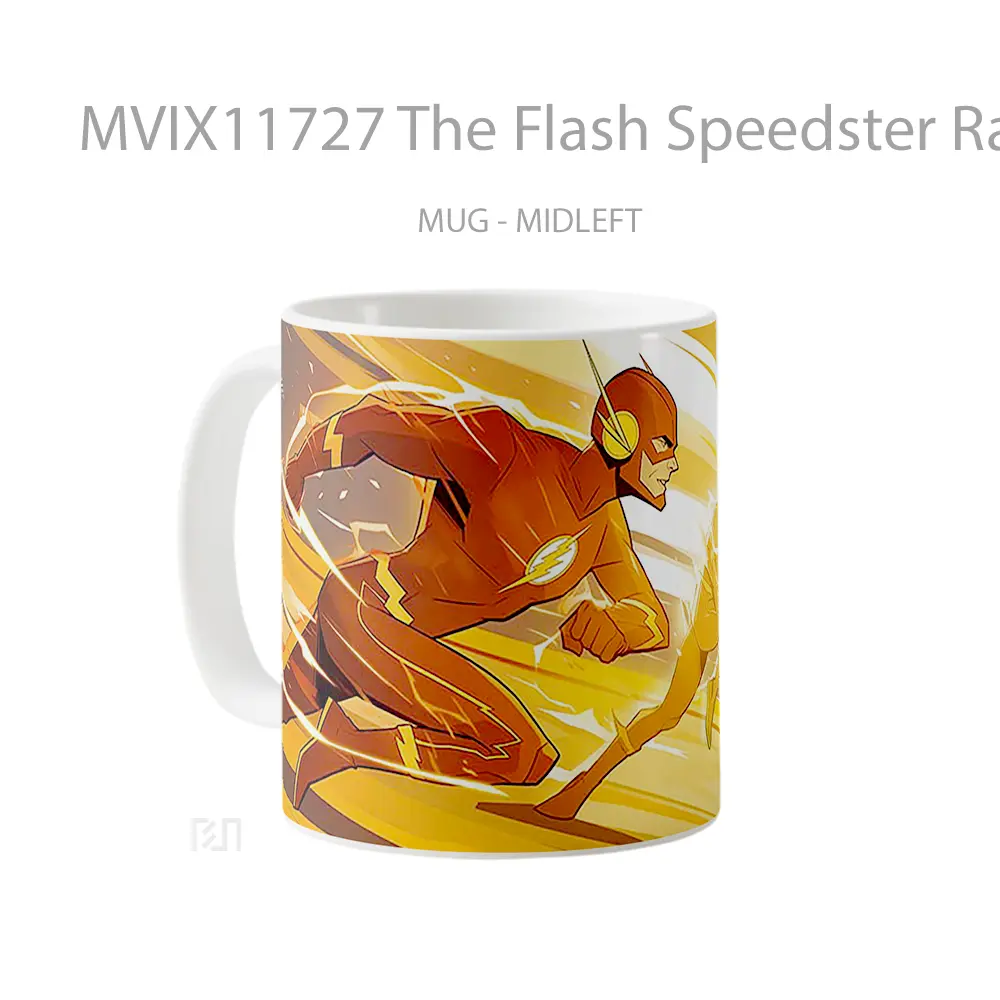 Mug The Flash Speedster Race Gelas Keramik Desain Unik - All-side / Desain