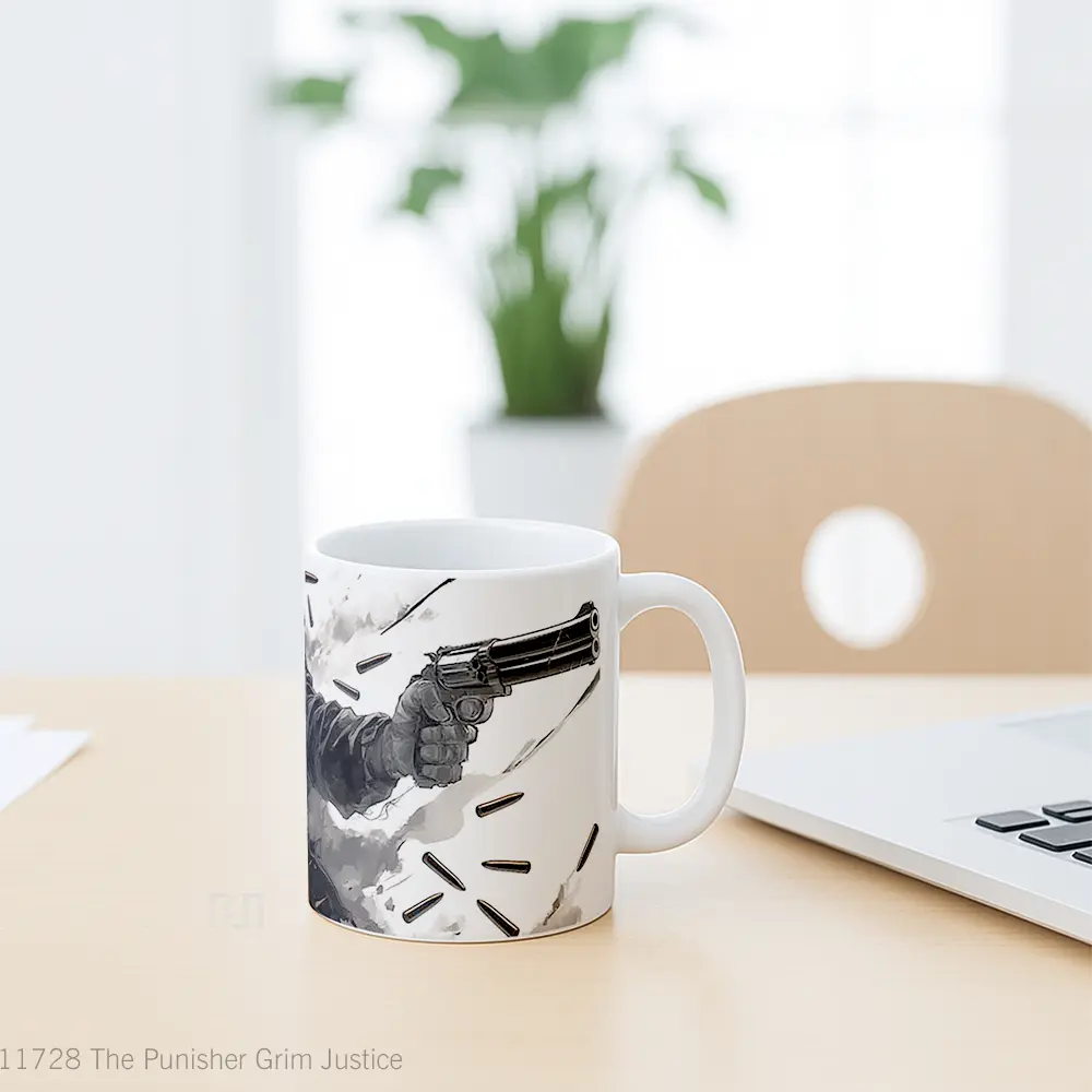 Mug The Punisher Grim Justice Hadiah Lucu dan Menarik - All-side / Desain