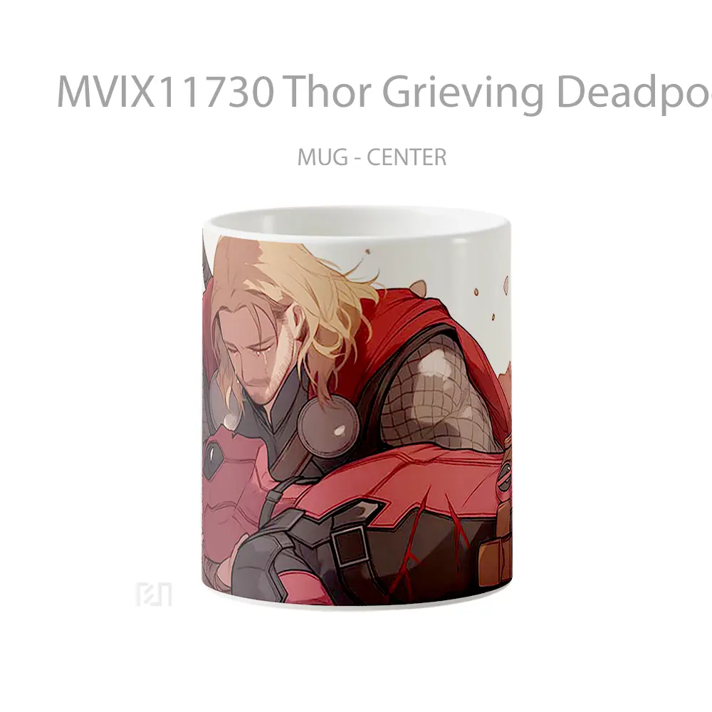 Mug Thor Grieving Deadpool Emotional Hadiah Lucu dan Menarik