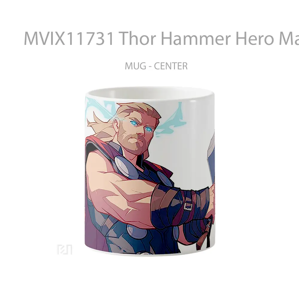 Mug Thor Hammer Hero Marvel Gelas Keramik Koleksi Anime