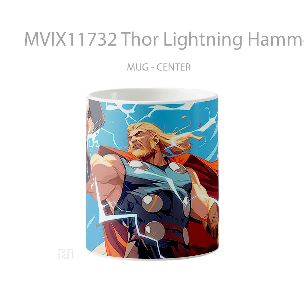 Mug Thor Lightning Hammer Marvel Hadiah Spesial Fans Superhero