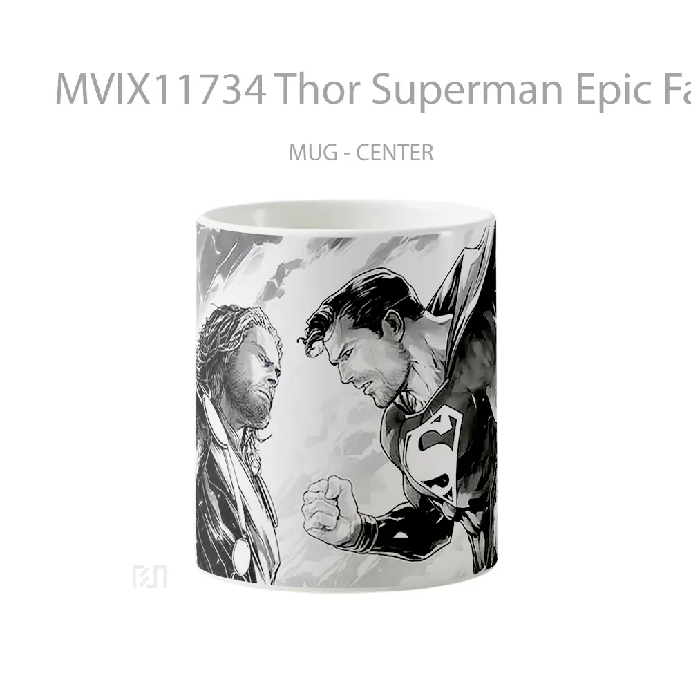 Mug Thor Superman Epic Faceoff Koleksi Mug Film dan Komik