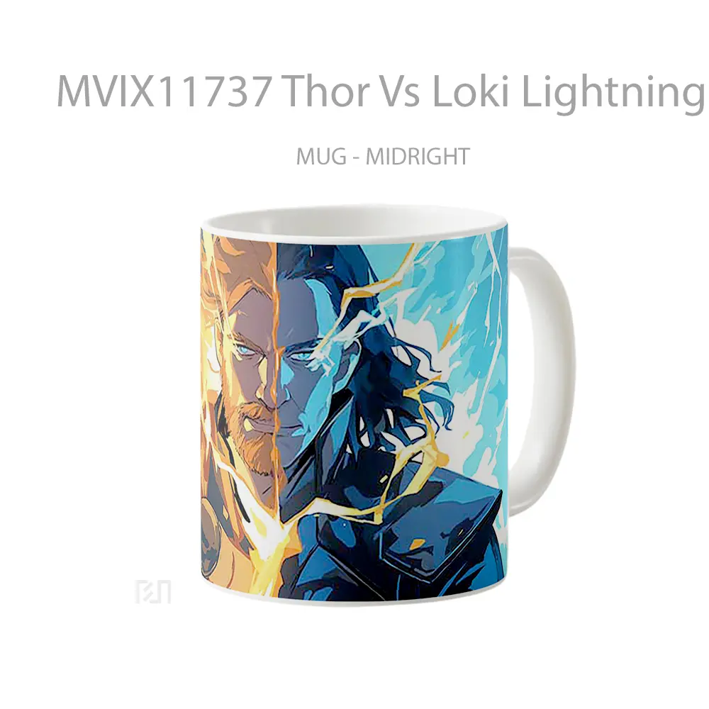 Mug Thor Vs Loki Lightning Battle Hadiah Lucu dan Menarik - All-side / Desain