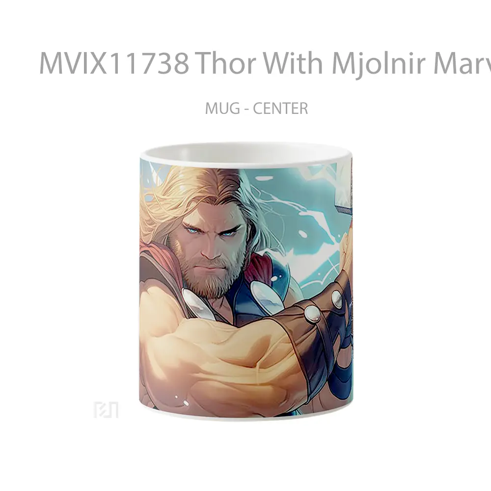 Mug Thor With Mjolnir Marvel Comics Gelas Keramik Koleksi Superhero