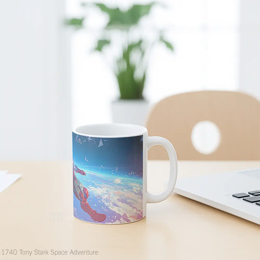 Mug Tony Stark Space Adventure Hadiah Spesial Fans Superhero - All-side / Desain