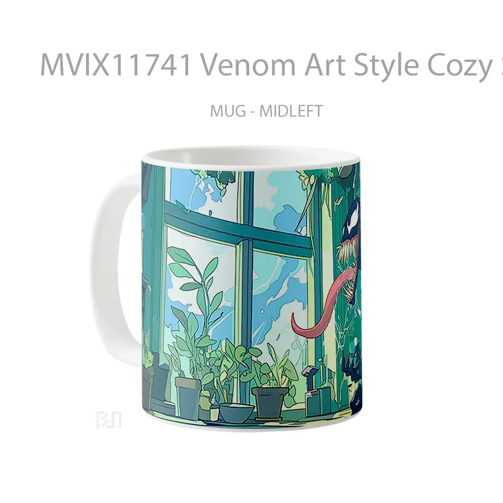 Mug Venom Art Style Cozy Scene Koleksi Mug Limited Edition - All-side / Desain
