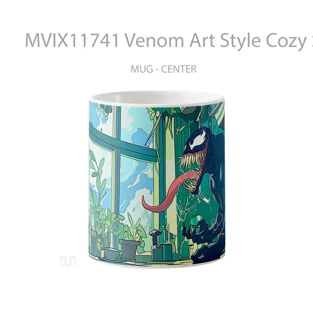 Mug Venom Art Style Cozy Scene Koleksi Mug Limited Edition