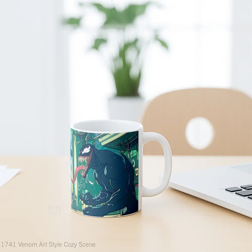 Mug Venom Art Style Cozy Scene Koleksi Mug Limited Edition - All-side / Desain