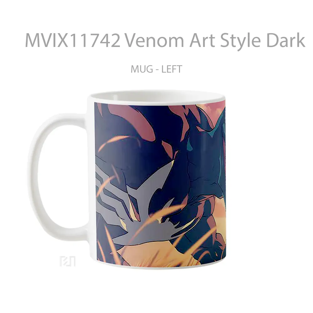 Mug Venom Art Style Dark Gelas Keramik Desain Unik - All-side / Desain