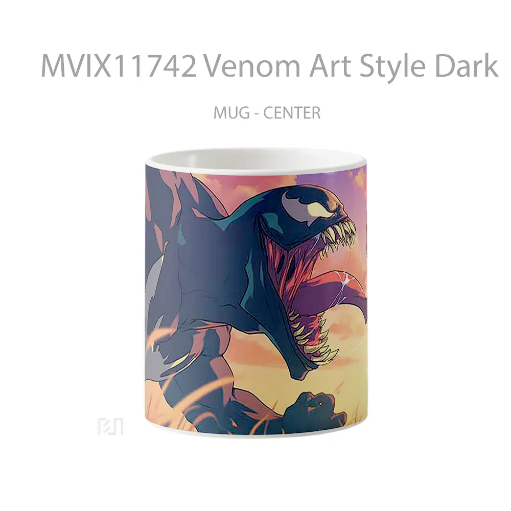 Mug Venom Art Style Dark Gelas Keramik Desain Unik
